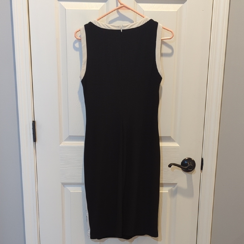 Ralph Lauren Black and White Sleeveless Midi Dress - Picture 3 of 3